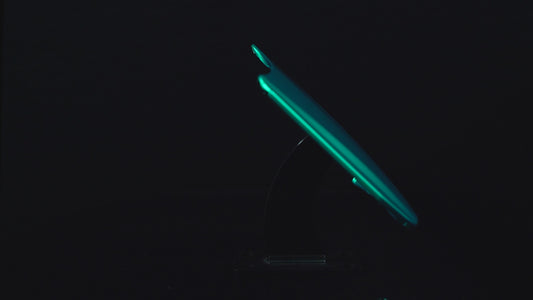 Matte Chrome Metal Emerald Green